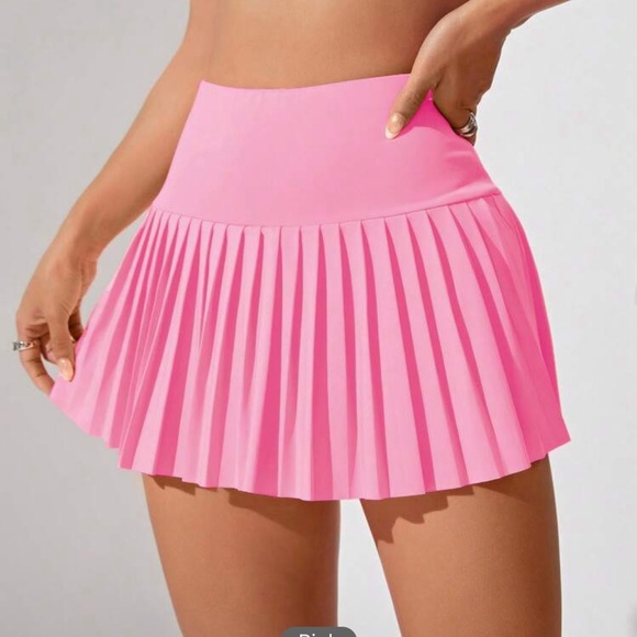 Knee Length Gym Skirt with Shorts - One Piece - Grey main image 1